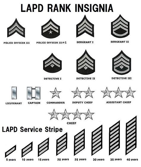 List of ranks in the fire, police, jail, and corrections services of .